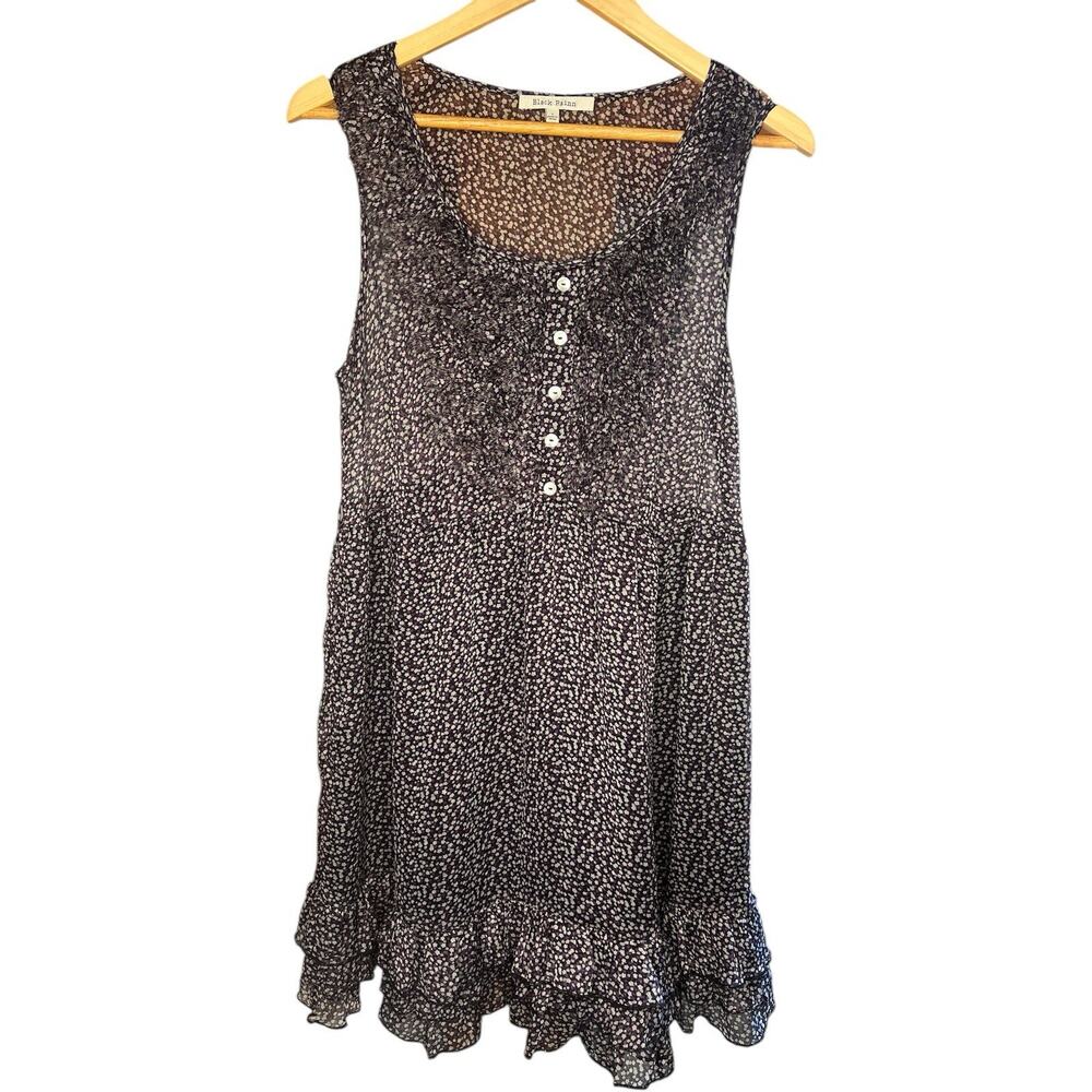 Blue Rainn Women's Dress Sz Large Sheer Feminine Summery Boho